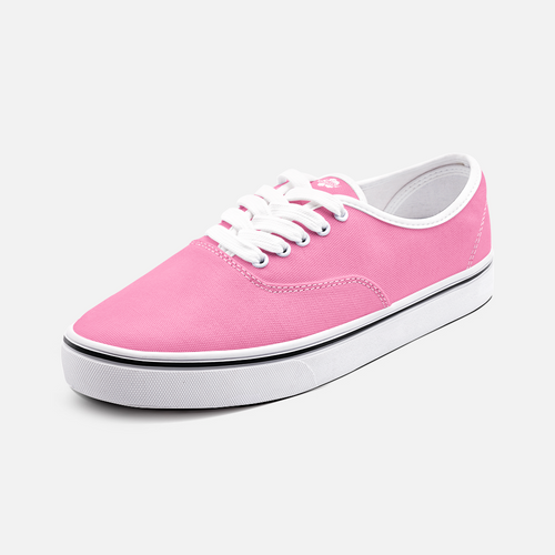 Unisex Canvas Low Cut Loafer Sneakers - Pink