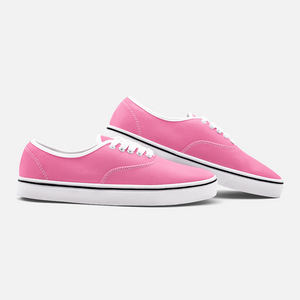Unisex Canvas Low Cut Loafer Sneakers - Pink