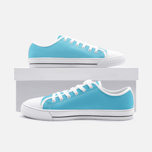 Cargar imagen en el visor de la galería, Unisex Low Top Canvas Shoes - Light Blue