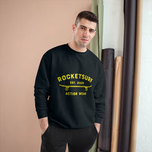 Load image into Gallery viewer, Champion Sweatshirt - RocketSurf Skate Club Light Yellow Lettering