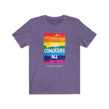 Charger l&#39;image dans la galerie, Love Conquers All Unisex Short Sleeve Tee