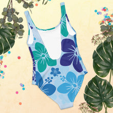 Carregar imagem no visualizador da galeria, One-Piece Swimsuit - Blue Flowers