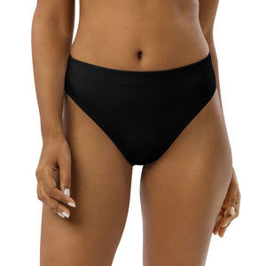High-waisted bikini bottom - Black