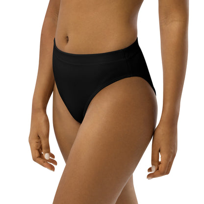 High-waisted bikini bottom - Black