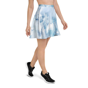 Skater Skirt - Blue Watercolor