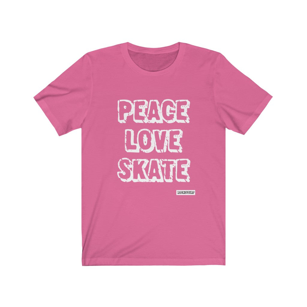 Peace Love Skate Unisex Short Sleeve Tee