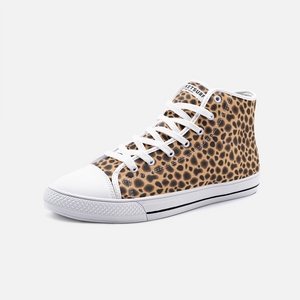 Unisex High Top Canvas Shoes - Cheetah