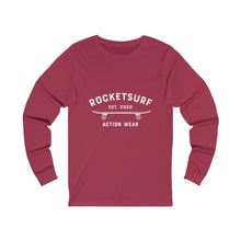 Load image into Gallery viewer, Unisex Jersey Long Sleeve Tee - RocketSurf Skate Club White Lettering