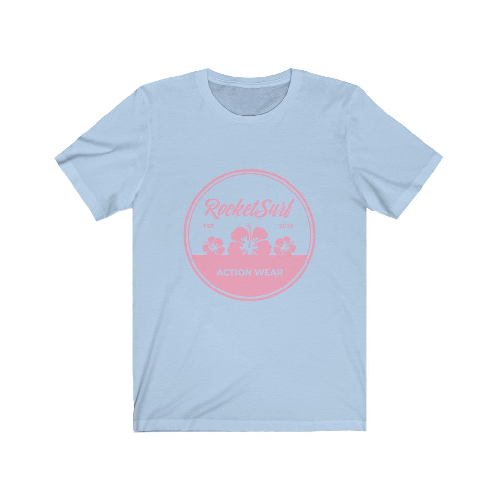 Unisex Jersey Short Sleeve Tee - Pink Flowers