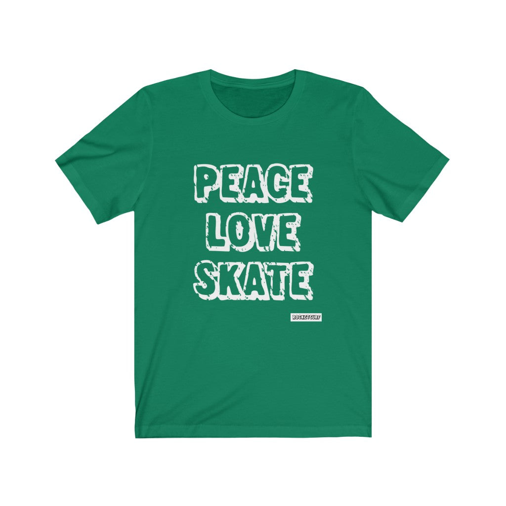Peace Love Skate Unisex Short Sleeve Tee