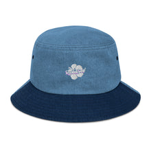 Cargar imagen en el visor de la galería, Denim bucket hat - Flower logo