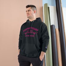 Load image into Gallery viewer, Champion Hoodie - RocketSurf Skate Club Magenta Lettering