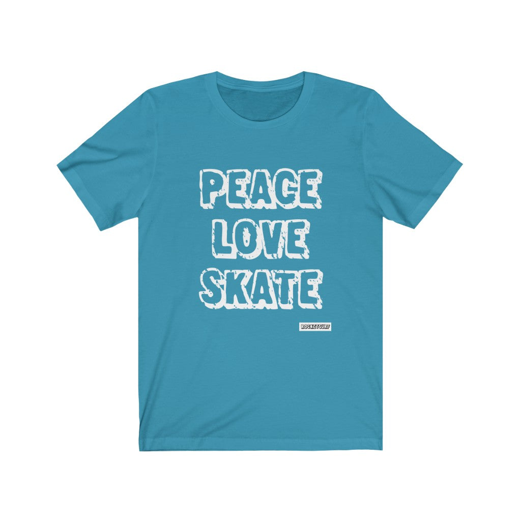 Peace Love Skate Unisex Short Sleeve Tee