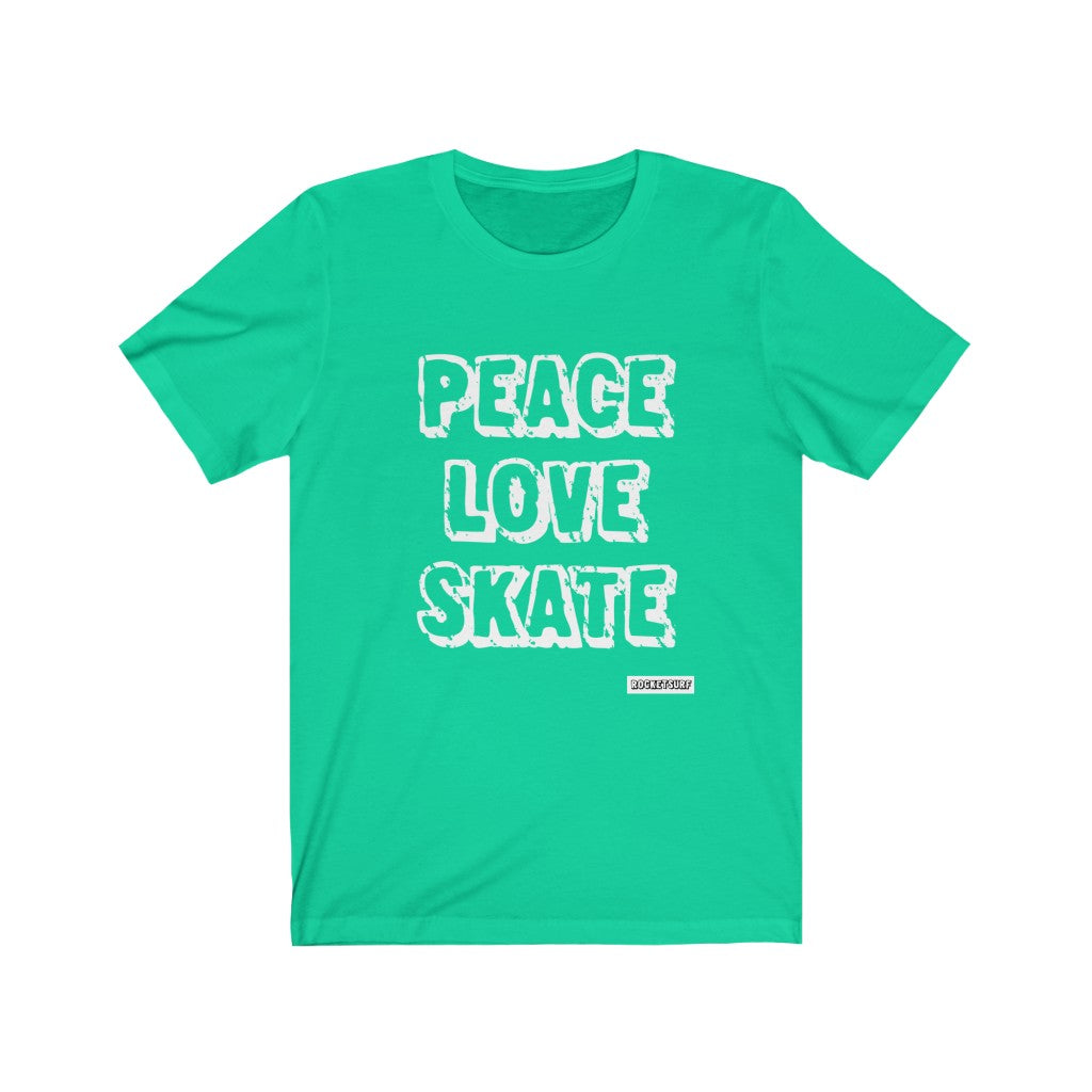 Peace Love Skate Unisex Short Sleeve Tee