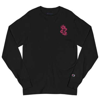 Men's Champion Live Free Live Now - Fuchsia Embroidery