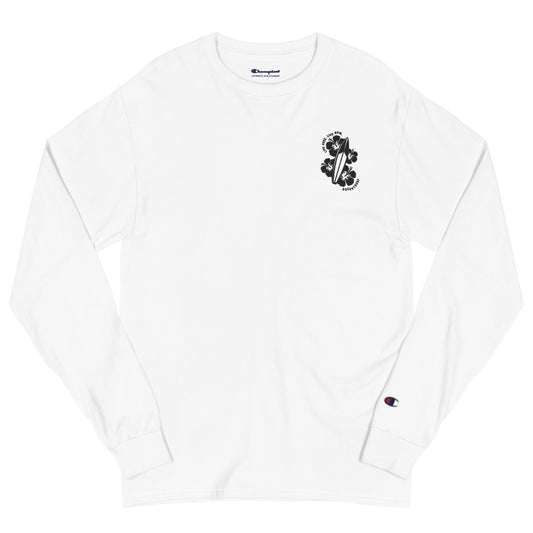 Men's Champion Live Free Live Now - Black Embroidery