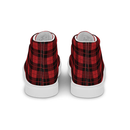 Men’s high top canvas shoes - Plaid