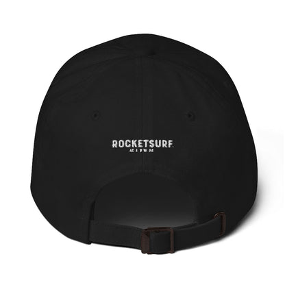RocketSuf Logo Black Dad hat