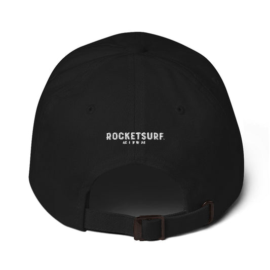 RocketSuf Logo Black Dad hat