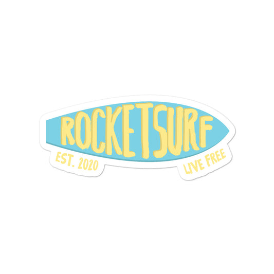 Bubble-free stickers Rocketsurf Board
