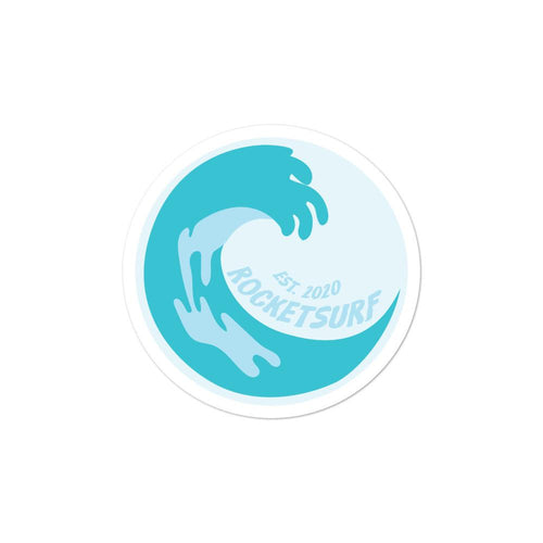 Surfboard Waterproof Vinyl Sticker - Ocean Wave