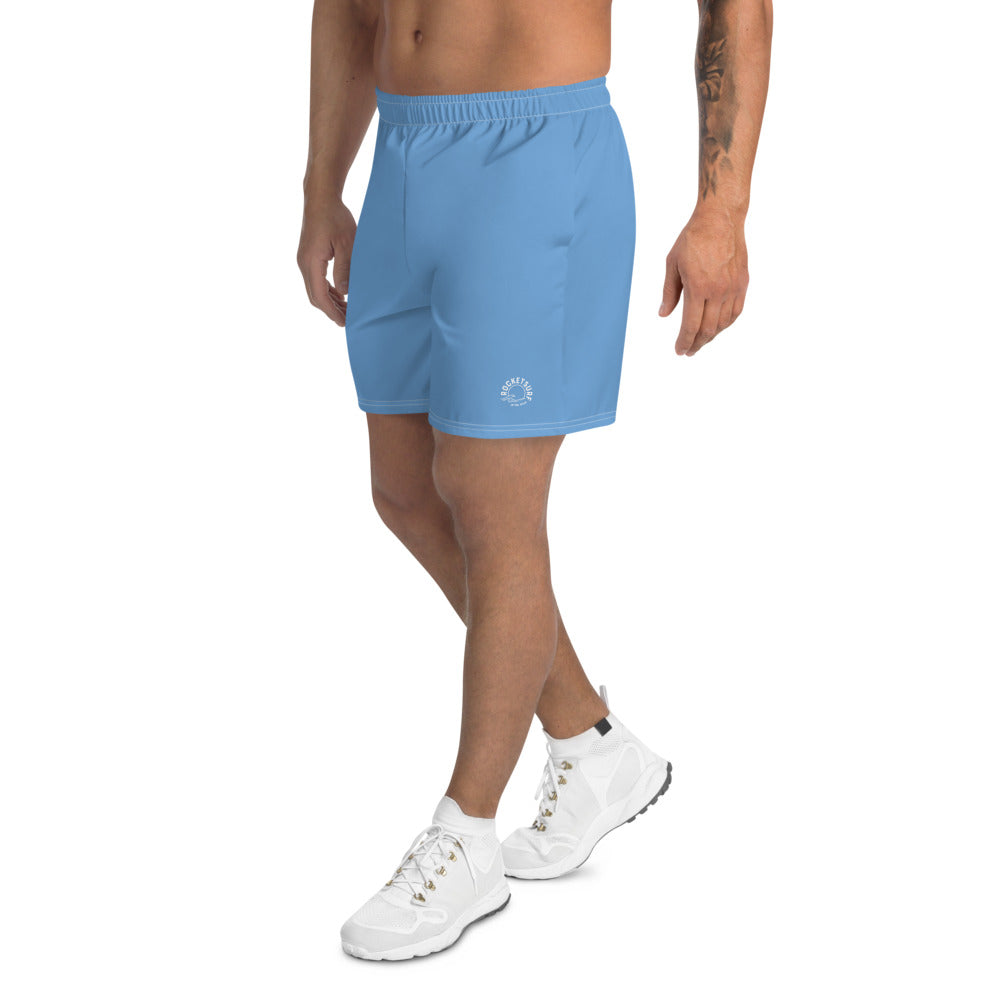 Men's Athletic Long Shorts - Aqua