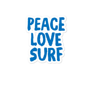 Bubble-free stickers - Peace Love Surf