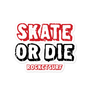 Bubble-free stickers Skate or Die