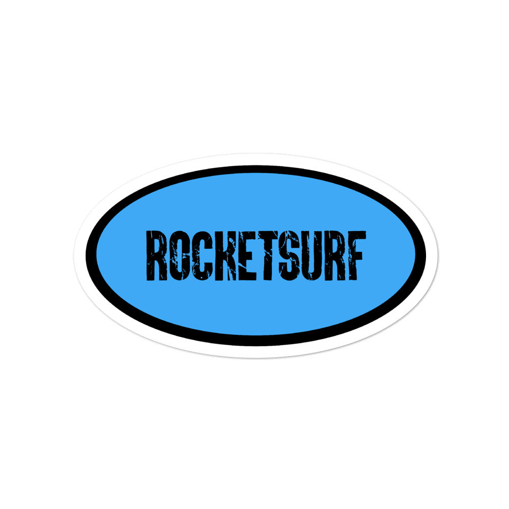 Bubble-free stickers - Blue Oval