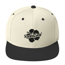 Load image into Gallery viewer, Snapback Hat Black Flower