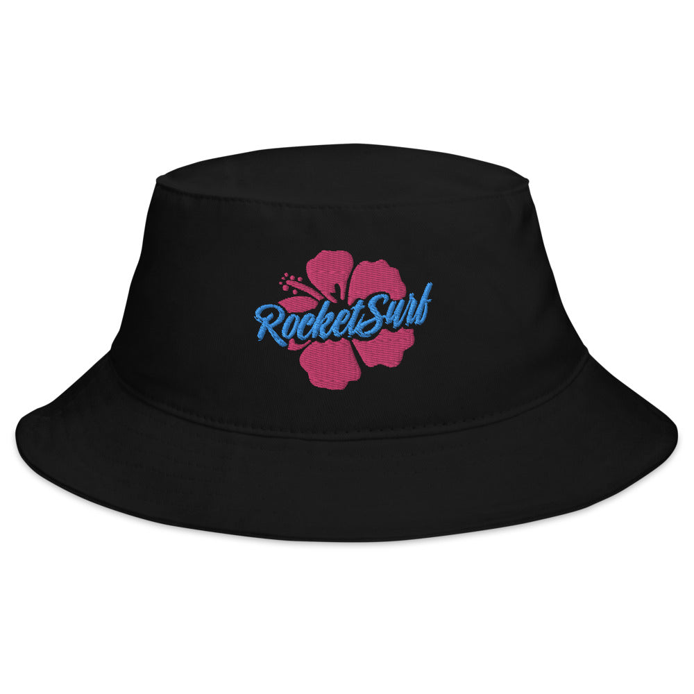 Bucket Hat Pink Flower