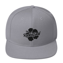 Load image into Gallery viewer, Snapback Hat Black Flower