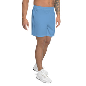 Men's Athletic Long Shorts - Aqua