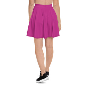 Plain Skater Skirt - Fuchsia