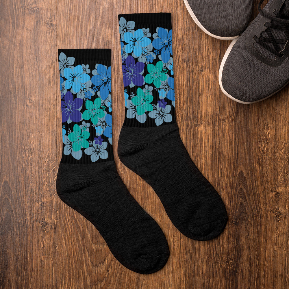 Socks - Blue Flowers
