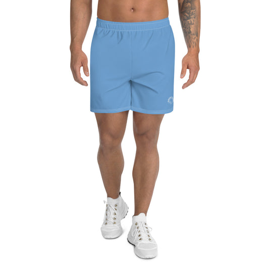 Men's Athletic Long Shorts - Aqua