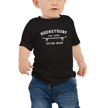 Load image into Gallery viewer, Baby Jersey Short Sleeve Tee - RocketSurf Skate Club White Lettering