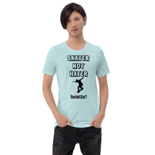 Unisex Skater Not Hater Black Lettering