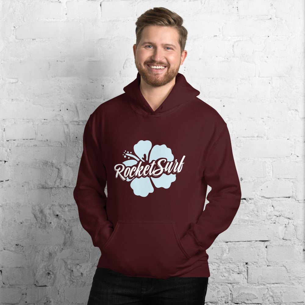 Unisex Hoodie Blue Flower