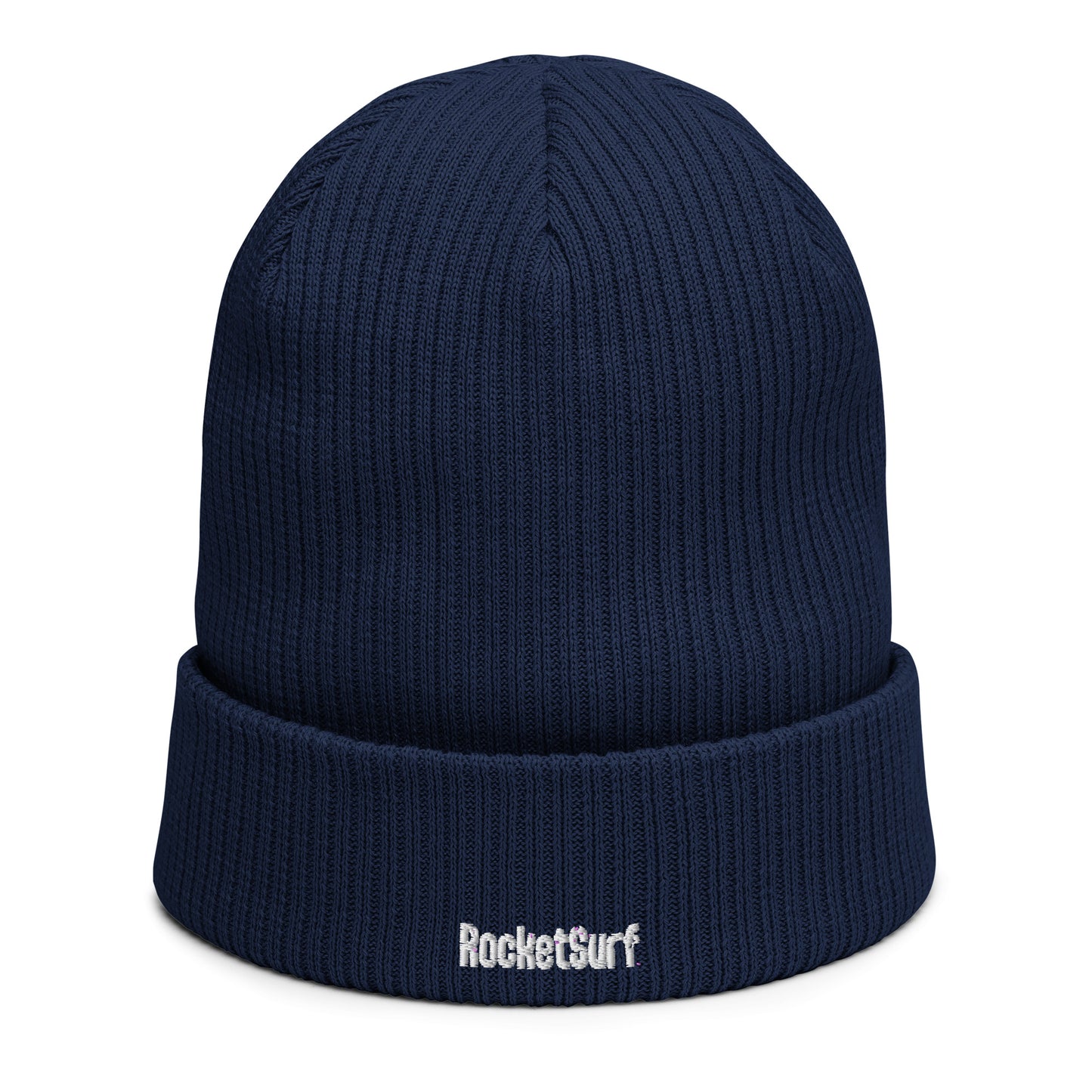 Organic ribbed beanie - Cracked Logo