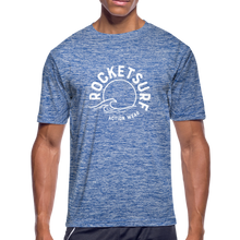 Load image into Gallery viewer, Men’s Moisture Wicking Performance T-Shirt - heather blue
