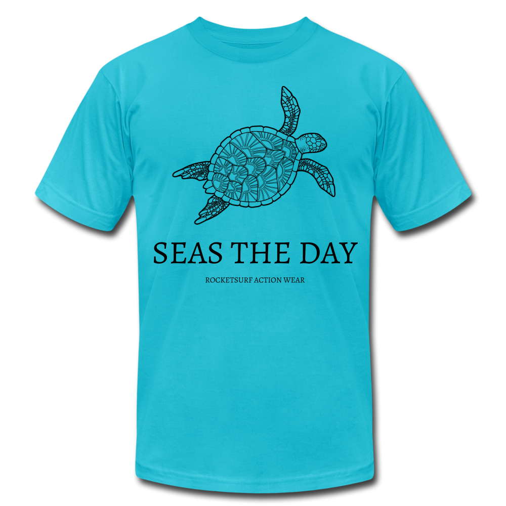 Seas The Day Unisex T-Shirt - turquoise