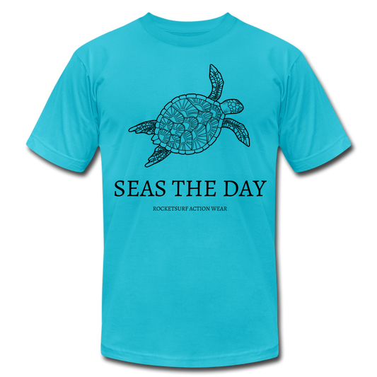 Seas The Day Unisex T-Shirt - turquoise