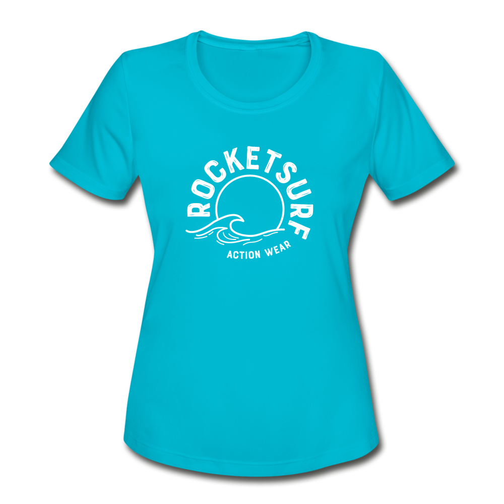 Women's Moisture Wicking Performance T-Shirt - turquoise