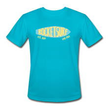 Load image into Gallery viewer, Men’s Moisture Wicking Performance Skate T-Shirt - turquoise