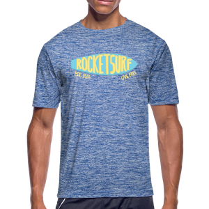 Men’s Moisture Wicking Performance Skate T-Shirt - heather blue