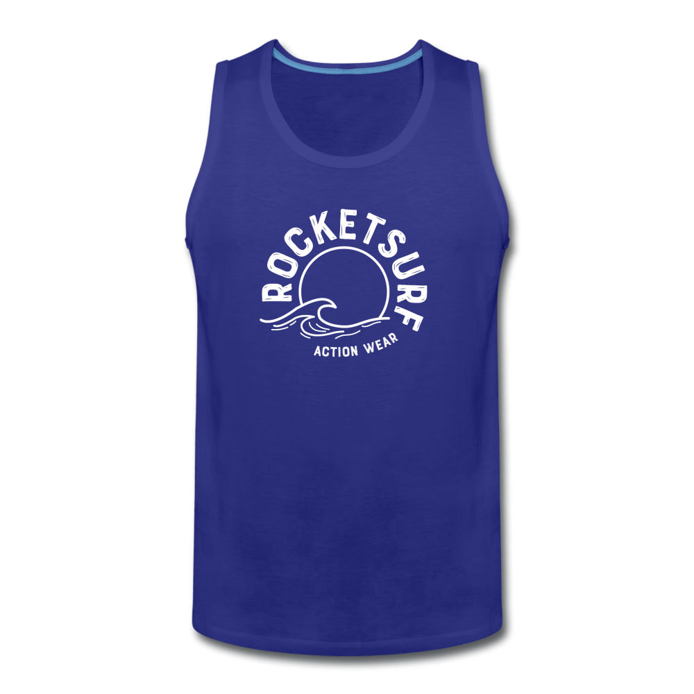 Men’s Premium Tank - Wave Logo - royal blue