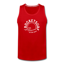 Load image into Gallery viewer, Men’s Premium Tank - Wave Logo - red
