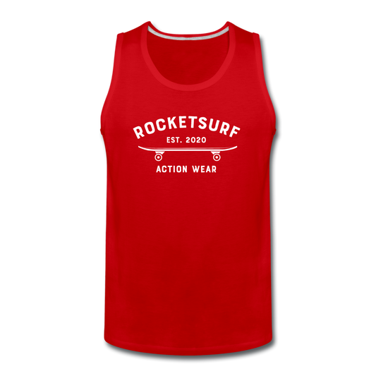 Men’s Premium Tank - Skate - red