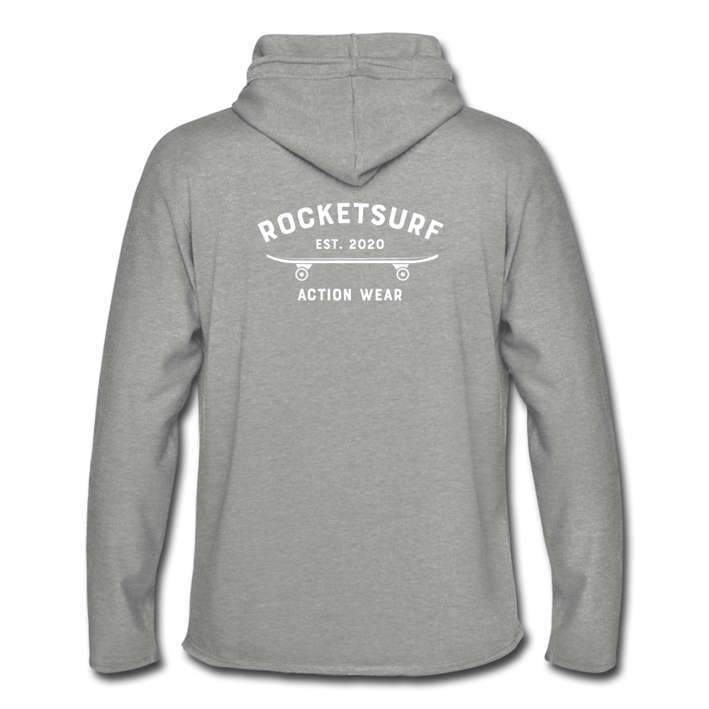 Unisex Lightweight Terry Hoodie - Skate Club - heather gray